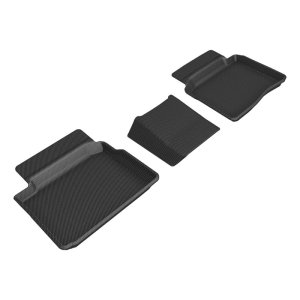 Mitsubishi Outlander Floor Mat - Rear - 3D MAXpider - Kagu - Black - `22-`26 Mitsubishi Outlander Floor Mat - Rear - 3D MAXpider - Kagu - Black - `22-`26
